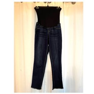 Evermore cropped maternity jeans, size L.